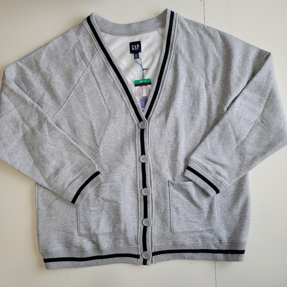 New Gap Cardigan Style Sweatshirt